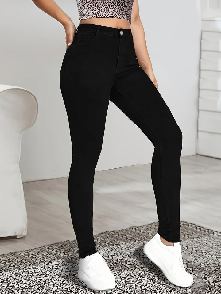 LISETTE™ - Sleek High-Waist Skinny Jeans - MABEL LONDON