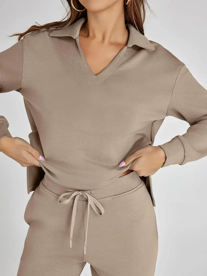 RENÉE™ - Cozy Minimalist Two-Piece Set - MABEL LONDON