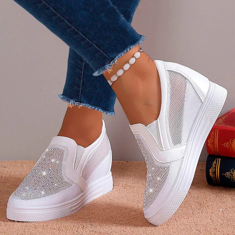 SABRINA™ - Modern Sparkle Sneakers - MABEL LONDON