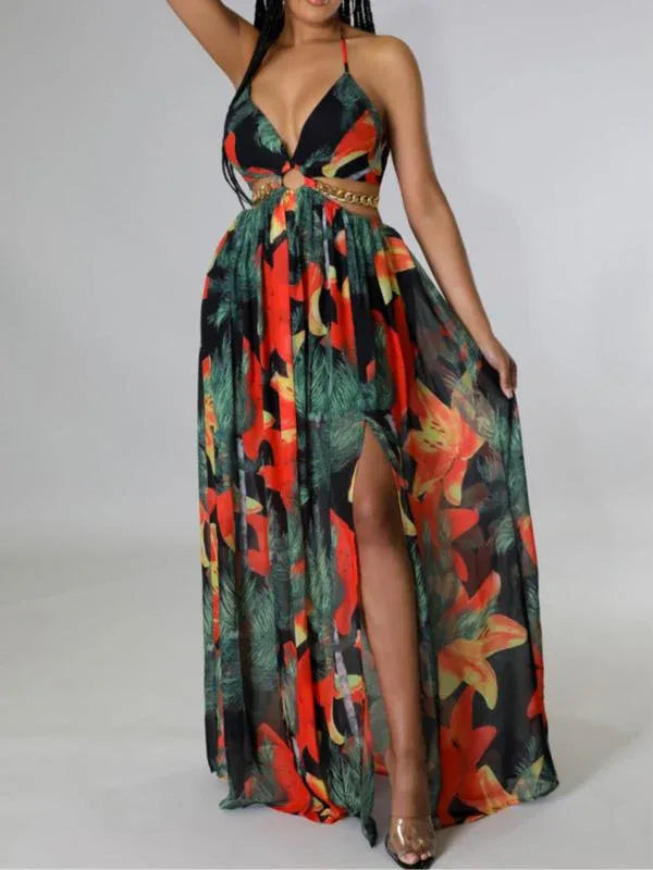 VANINA™ Radiant Floral Maxi Dress - MABEL LONDON