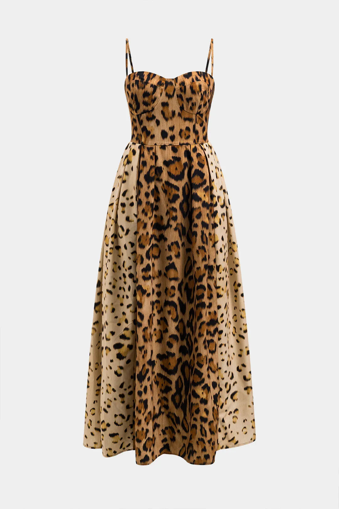 BIANCA™ - Bold Leopard Print Midi Dress - MABEL LONDON