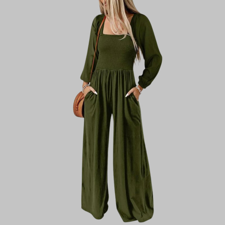 KISHA™ - Chic Loose Overall Wide Leg Jumpsuit - MABEL LONDON