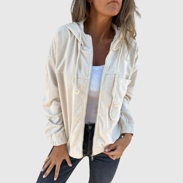 Elviana | Hooded Zip Jacket - MABEL LONDON