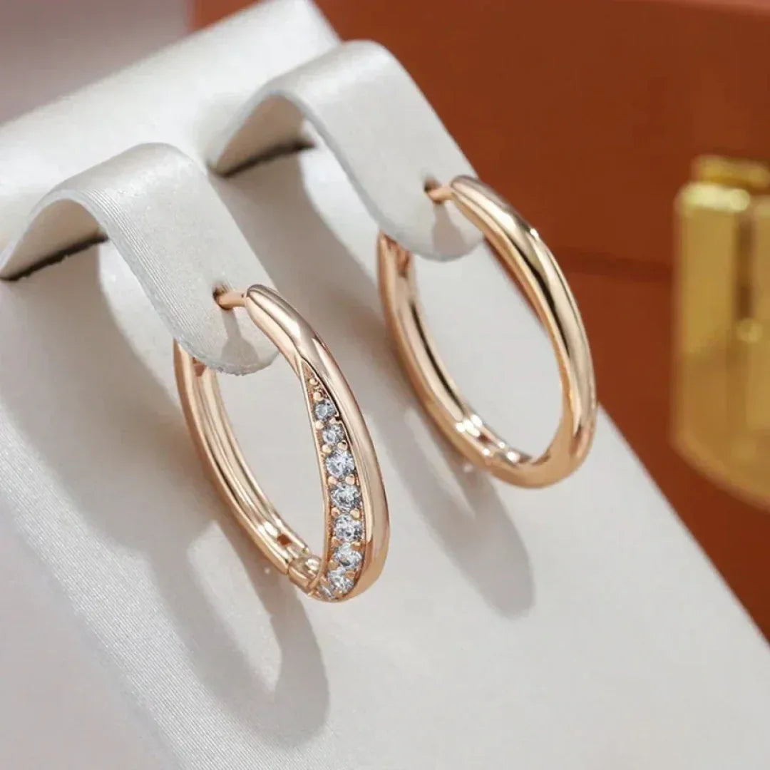 Classic Golden Hoop Earrings - MABEL LONDON