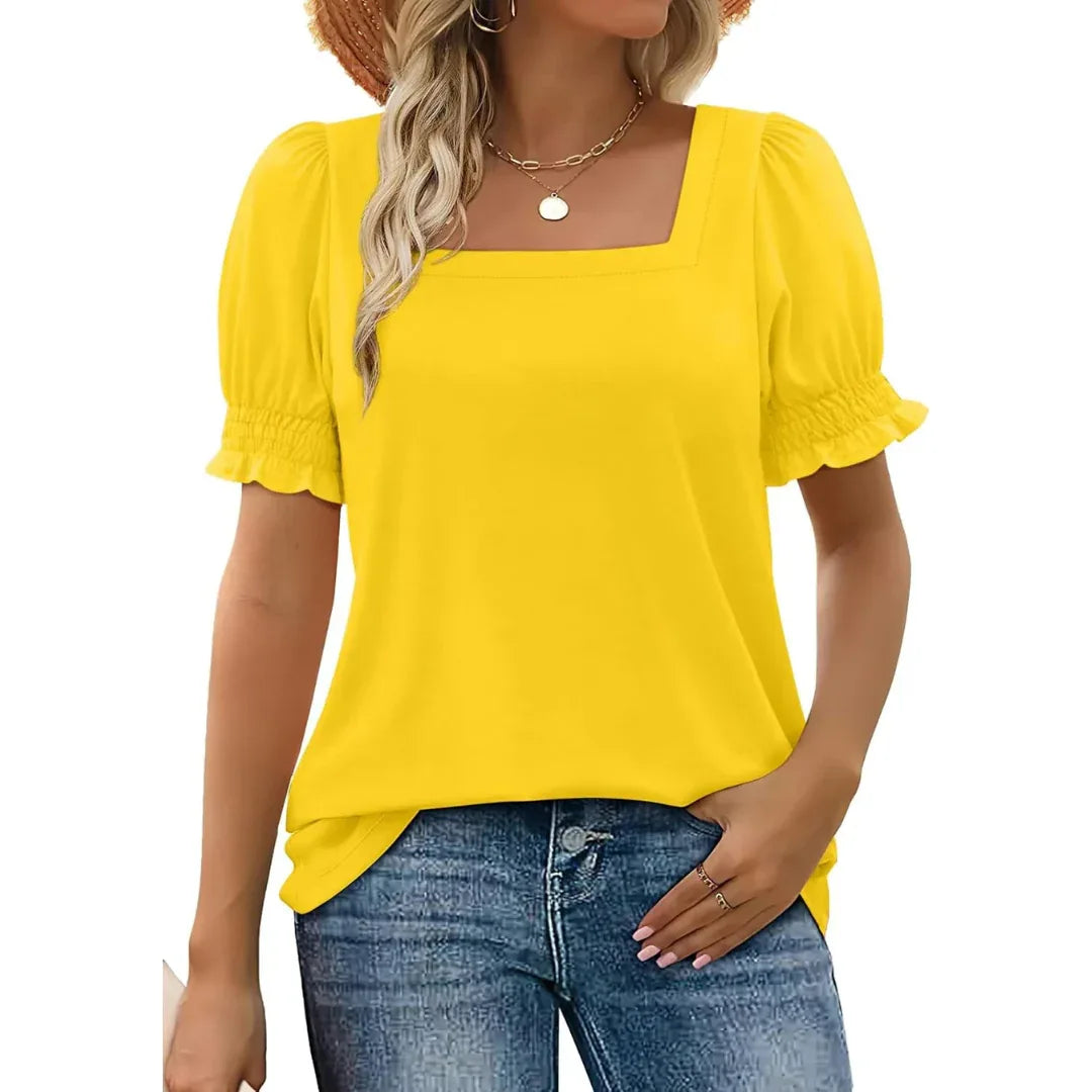 JOSEPHINE™ - Lightweight Ruffle Sleeve Summer Essential - MABEL LONDON