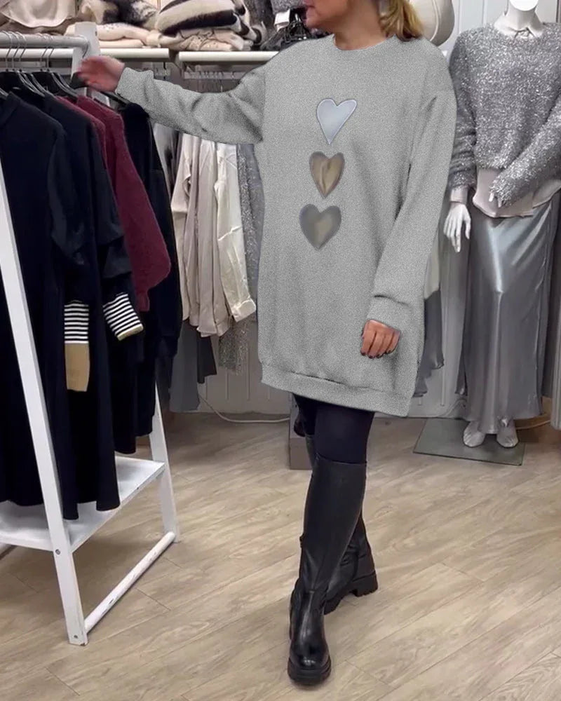 BRIANA™ - Casual Sweatshirt Dress - MABEL LONDON