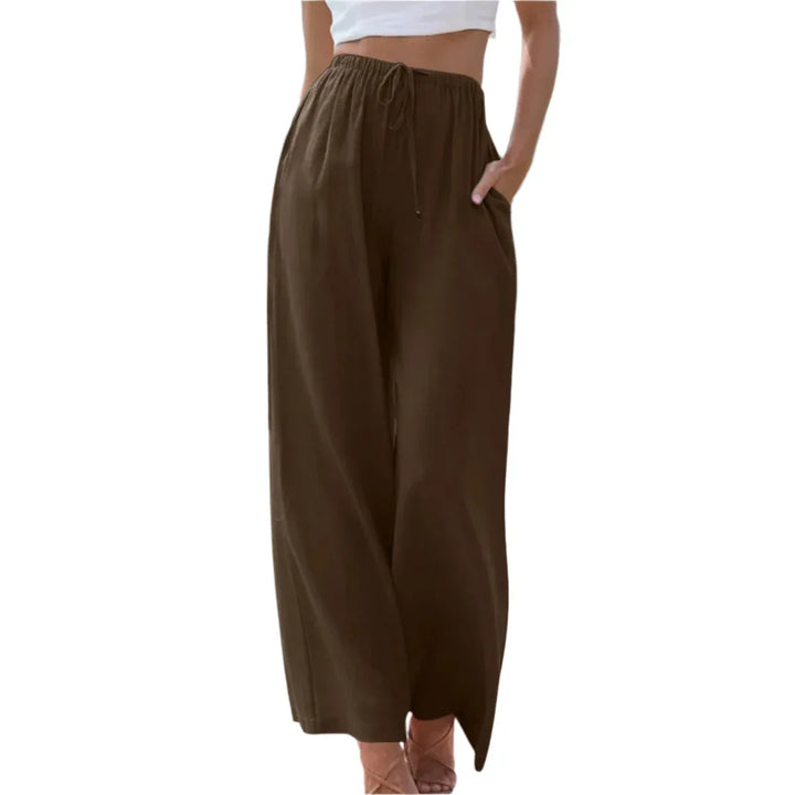 MARIANNE™ – Casual Summer Wide Leg Trousers - MABEL LONDON
