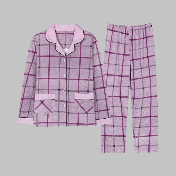 COSIMA™ - Cozy Long Sleeve Top and Pants Loungewear Set - MABEL LONDON