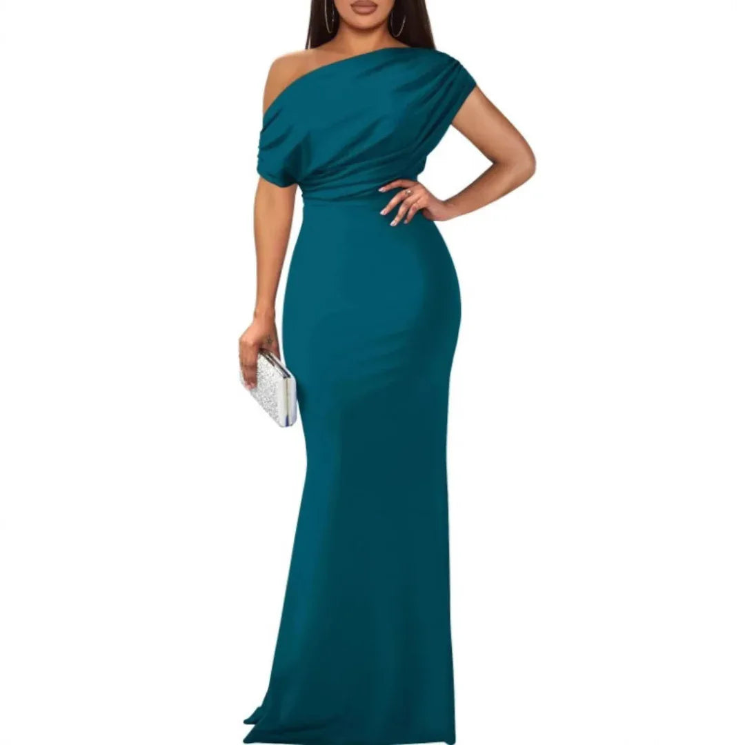 NOEMIA™ – Elegant Bodycon Maxi Party Dress - MABEL LONDON