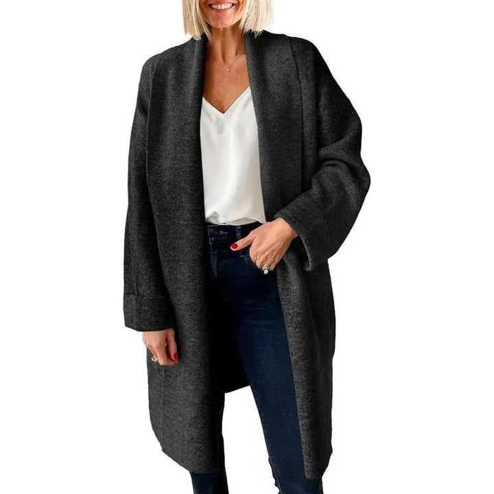OLIVIENE™ - Comfy Chunky Open Front Oversized Long Cardigan - MABEL LONDON