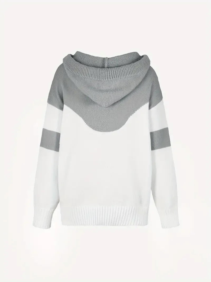 RÍONA™ - Dual-Tone Cosy Hoodie - MABEL LONDON