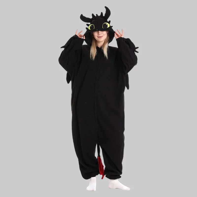 ESMERAY™ - Comfy Halloween Dragon Onesie Consume Pajamas - MABEL LONDON