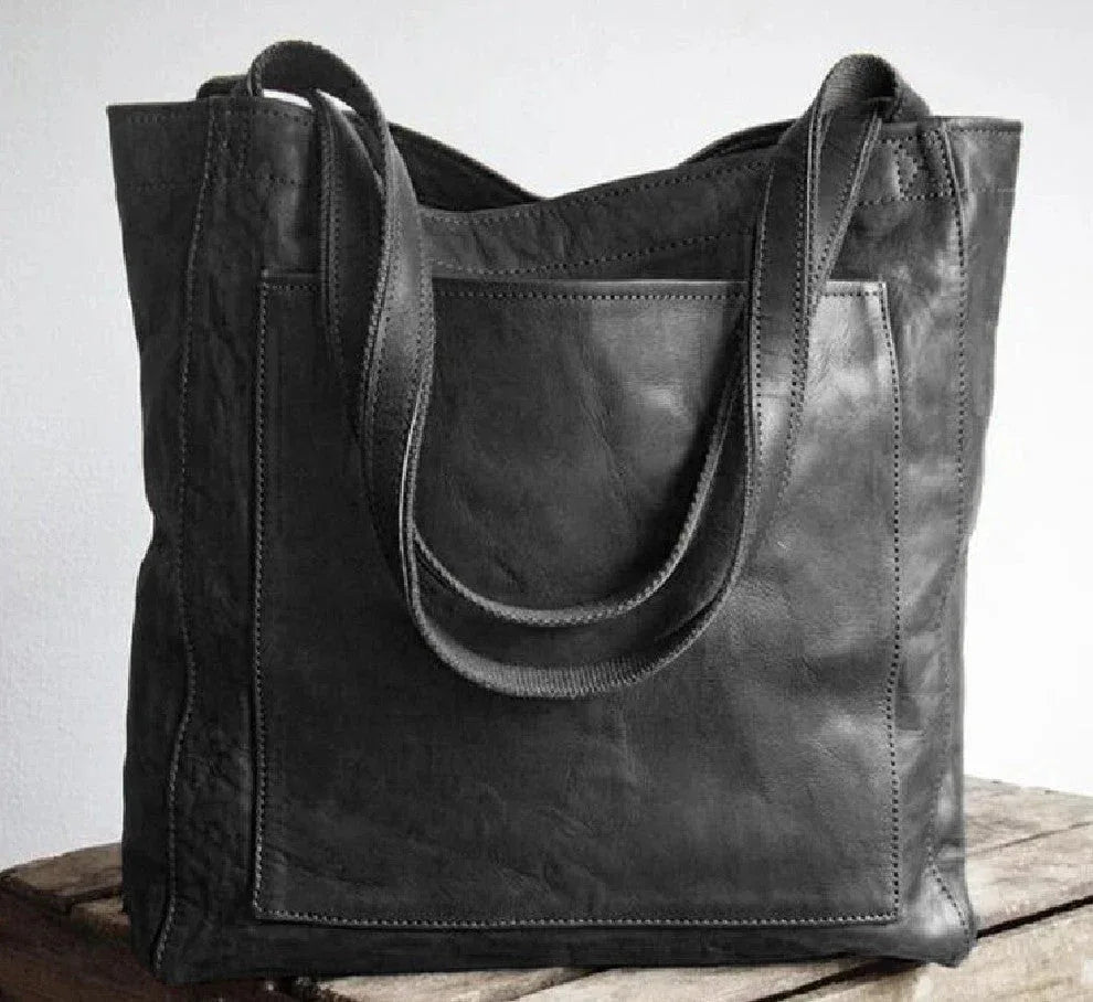 Classic Leather Tote - MABEL LONDON