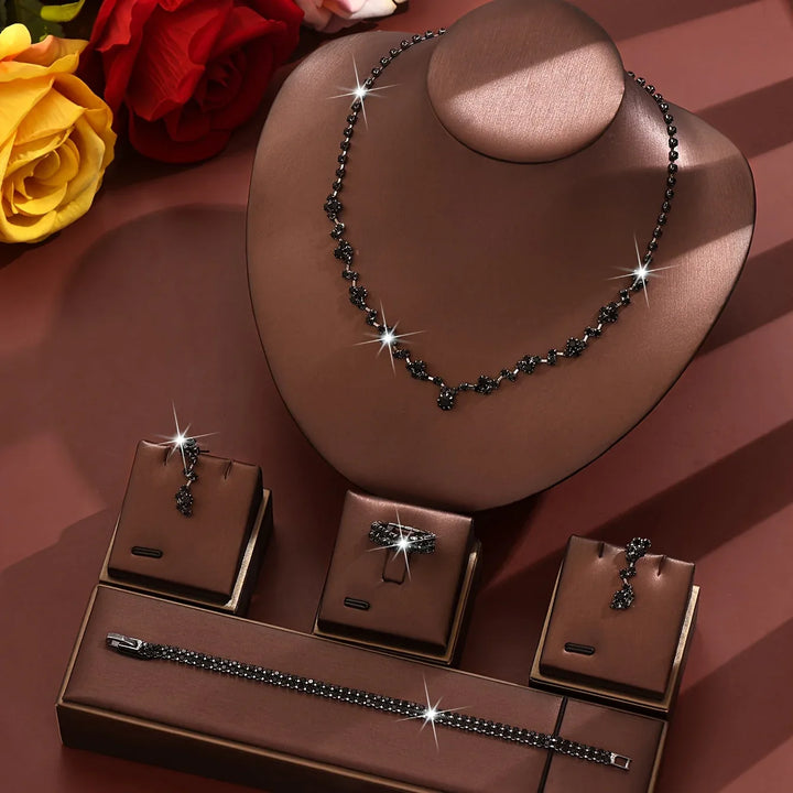 Lightweight Elegant 4-Piece Jewelry Set - MABEL LONDON