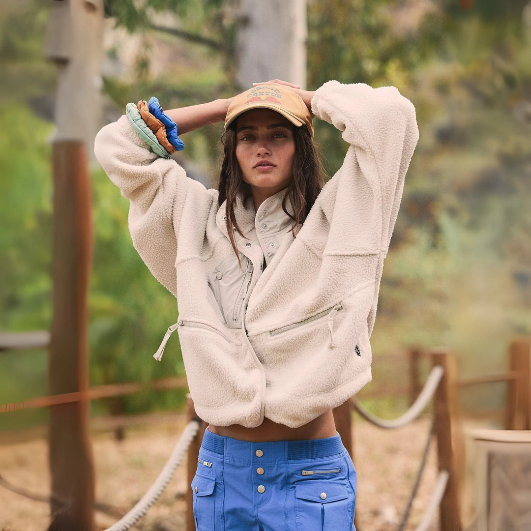 MANCY™ - Casual Button Down Cropped Jacket - MABEL LONDON