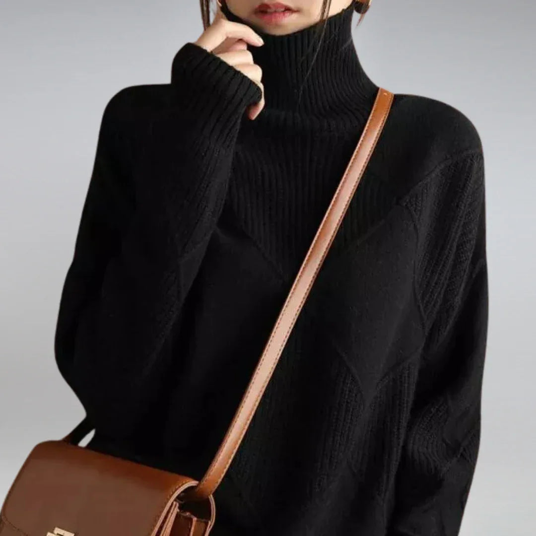 Adelle | Turtleneck Sweater - MABEL LONDON