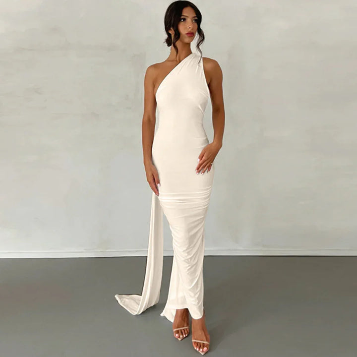 KARILYN™ – Elegant Sleeveless Evening Halter Bodycon Dress - MABEL LONDON