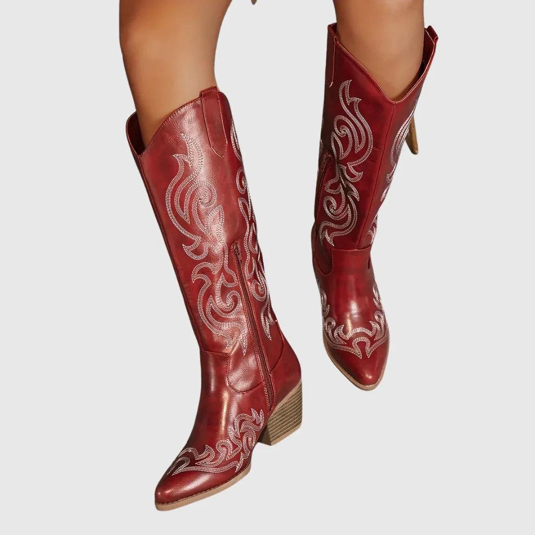 Hester | Classic Western Cowboy Boots - MABEL LONDON