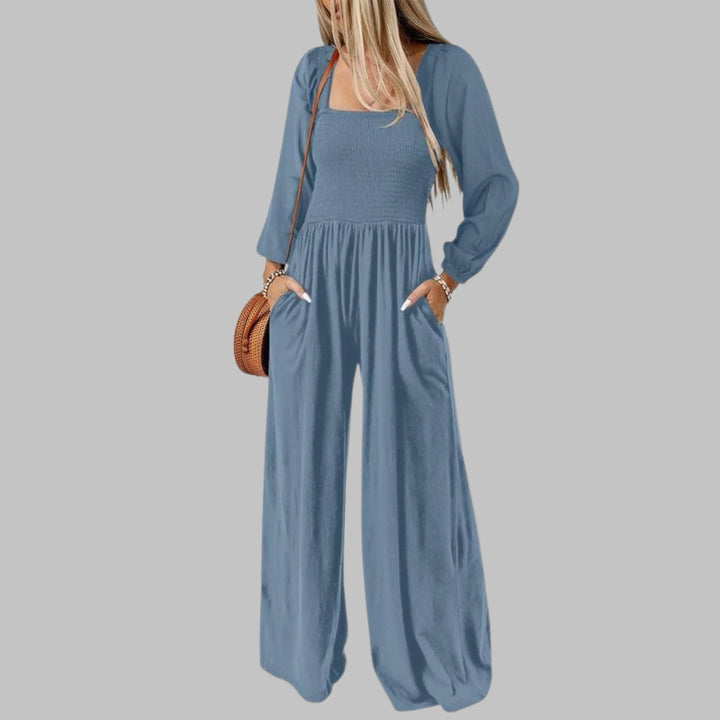 KISHA™ - Chic Loose Overall Wide Leg Jumpsuit - MABEL LONDON