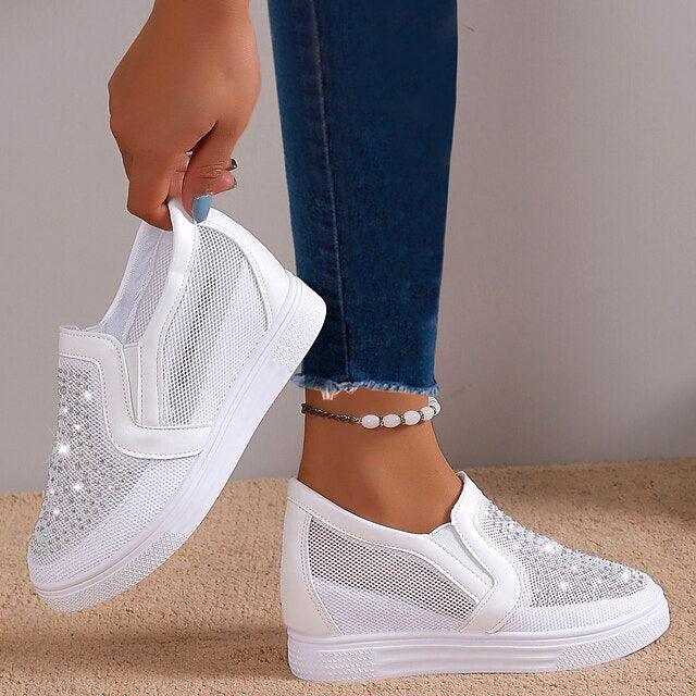 SABRINA™ - Modern Sparkle Sneakers - MABEL LONDON