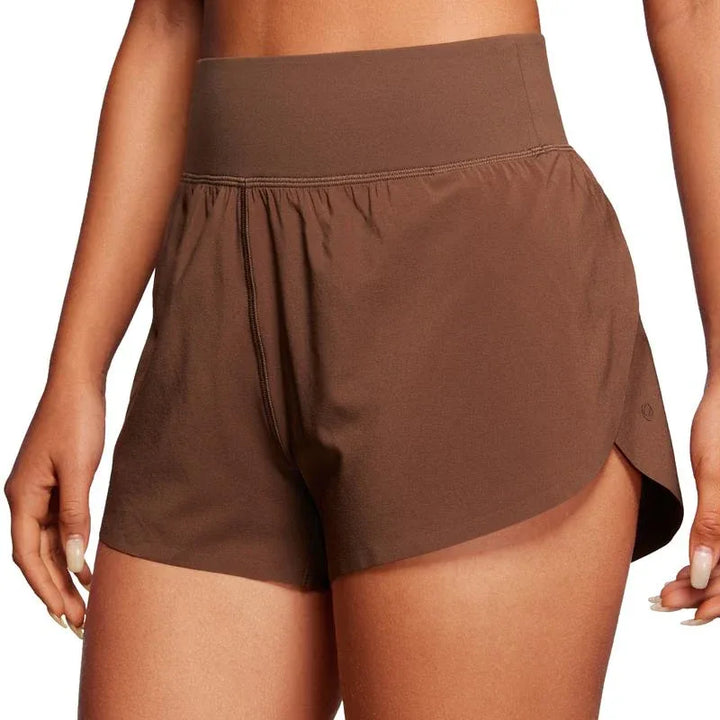 ALABI™ – Comfy High-Waist Split Hem Shorts - MABEL LONDON
