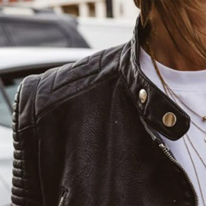 Sabrynne | Leather Jacket - MABEL LONDON