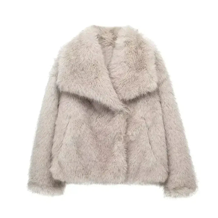 RENATA™ - Elegant Faux Fur Jacket - MABEL LONDON