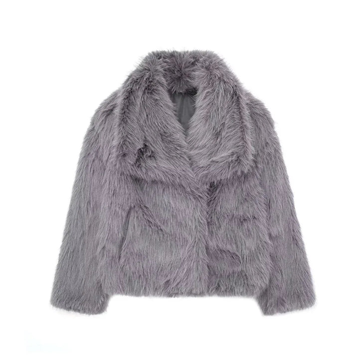 RENATA™ - Elegant Faux Fur Jacket - MABEL LONDON