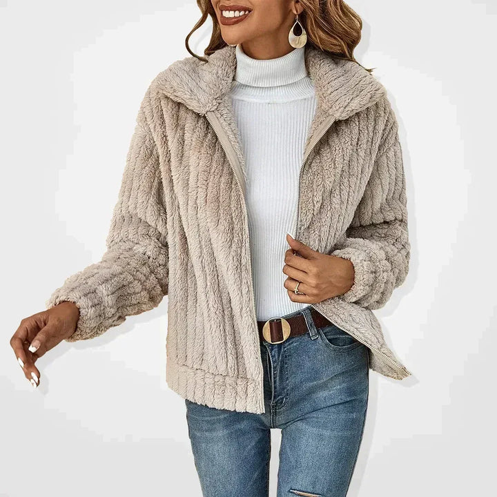 GENEVIEVE™ - Stylish Sherpa Jacket - MABEL LONDON
