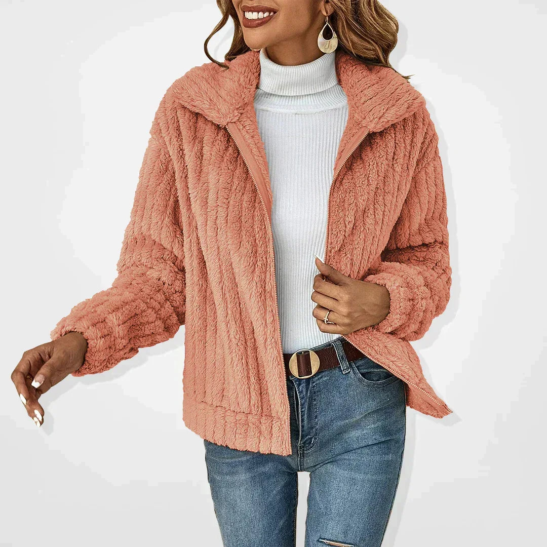 GENEVIEVE™ - Stylish Sherpa Jacket - MABEL LONDON