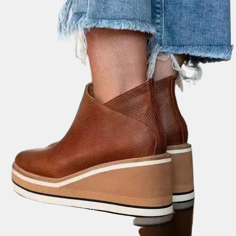 Brooklyn | Elegant Heeled Ankle Boots - MABEL LONDON