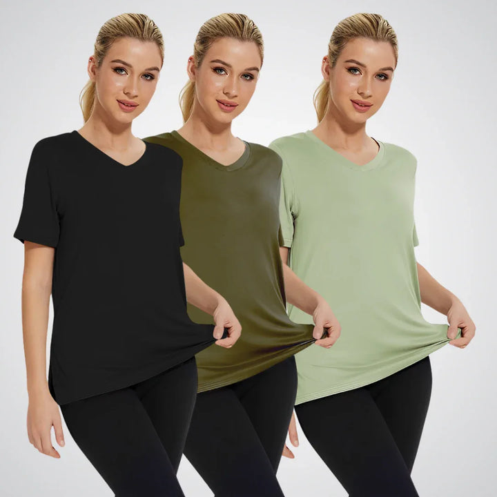 SELENA™ - Casual Loose Fit Tee (Pack of 3) - MABEL LONDON