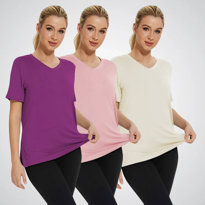 SELENA™ - Casual Loose Fit Tee (Pack of 3) - MABEL LONDON