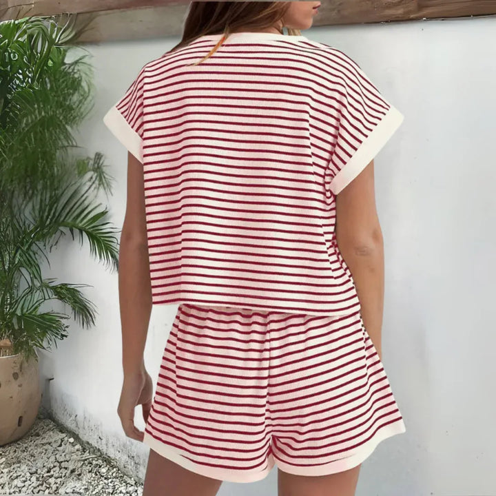 ONITY™ - Casual Summer Tee and Shorts Co-Ord - MABEL LONDON