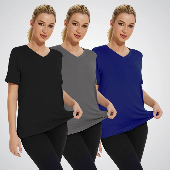 SELENA™ - Casual Loose Fit Tee (Pack of 3) - MABEL LONDON