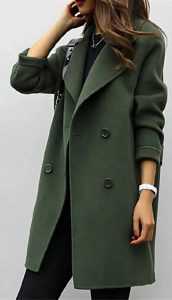 CELINA™ - Long Trench Coat - MABEL LONDON