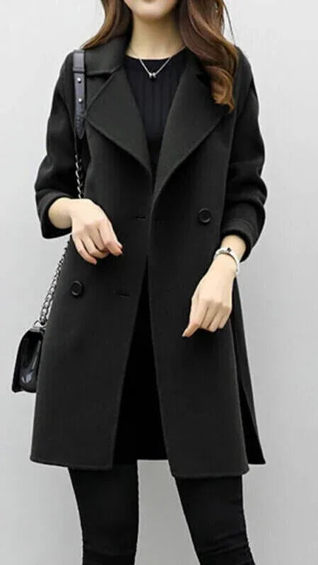CELINA™ - Long Trench Coat - MABEL LONDON