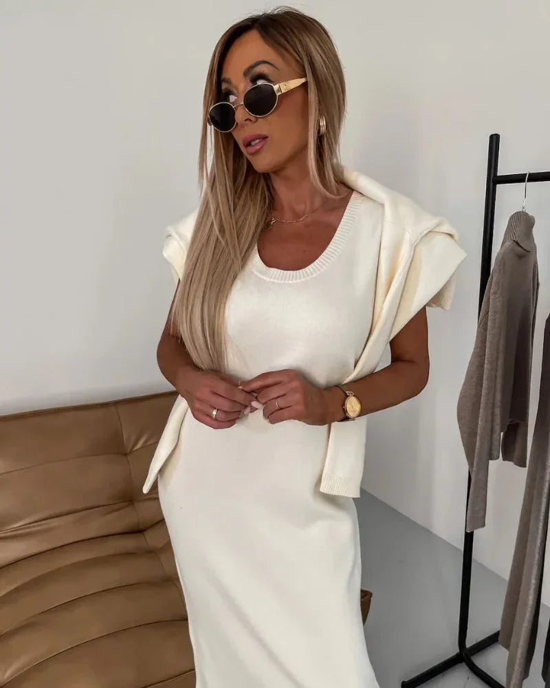 CLARISSA™ - Chic Two-Piece Knit Set - MABEL LONDON