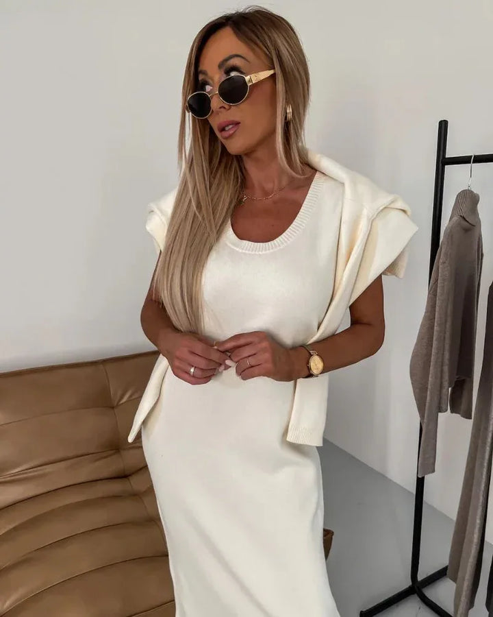 CLARISSA™ - Chic Two-Piece Knit Set - MABEL LONDON