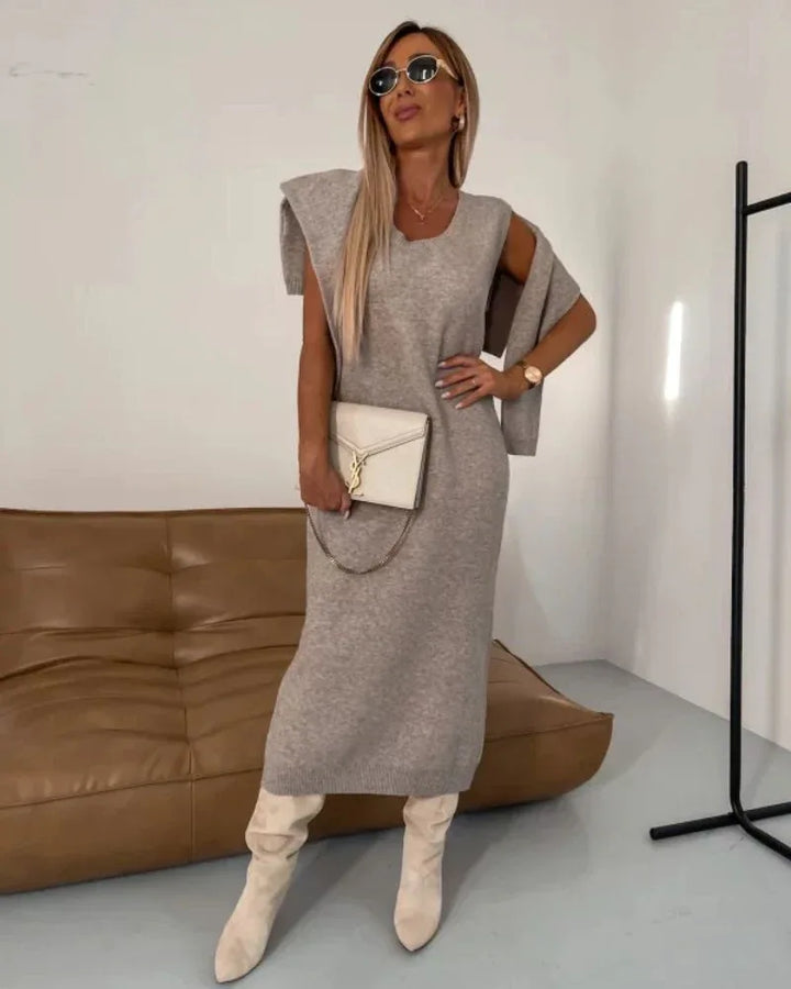 CLARISSA™ - Chic Two-Piece Knit Set - MABEL LONDON