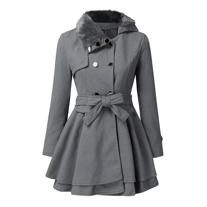 CLAUDIA™ | Vintage Flair Trench Coat - MABEL LONDON