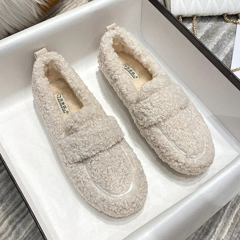 COCO™ | Cozy Sherpa Loafers - MABEL LONDON