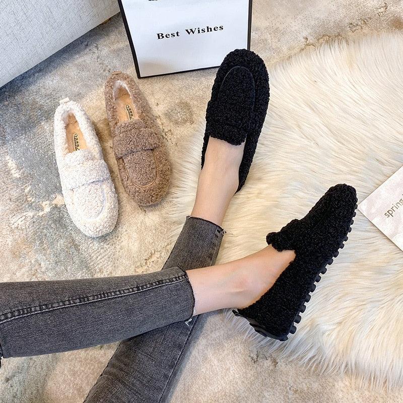 COCO™ | Cozy Sherpa Loafers - MABEL LONDON