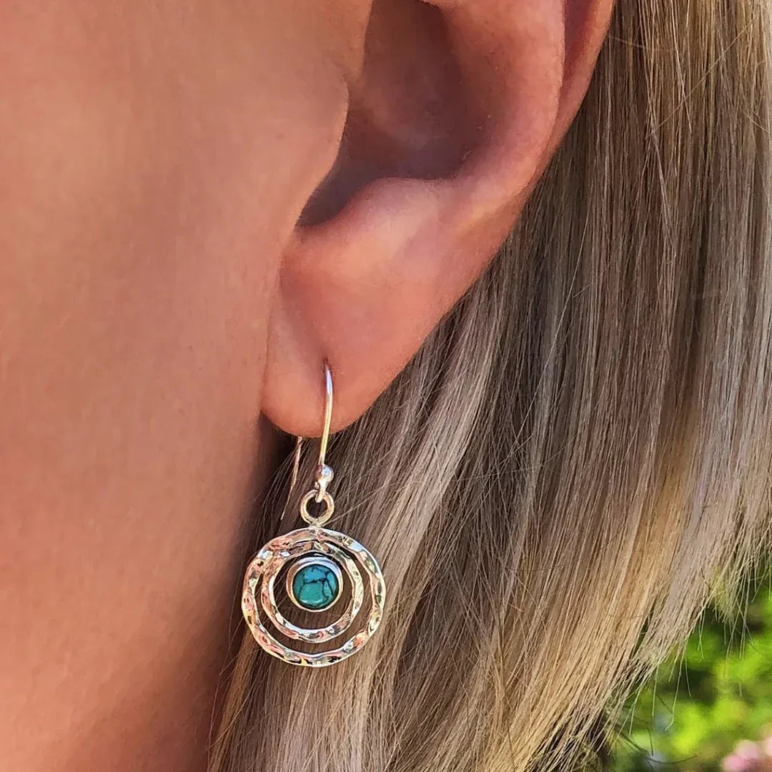 Boho Gold Saturn Earrings - MABEL LONDON