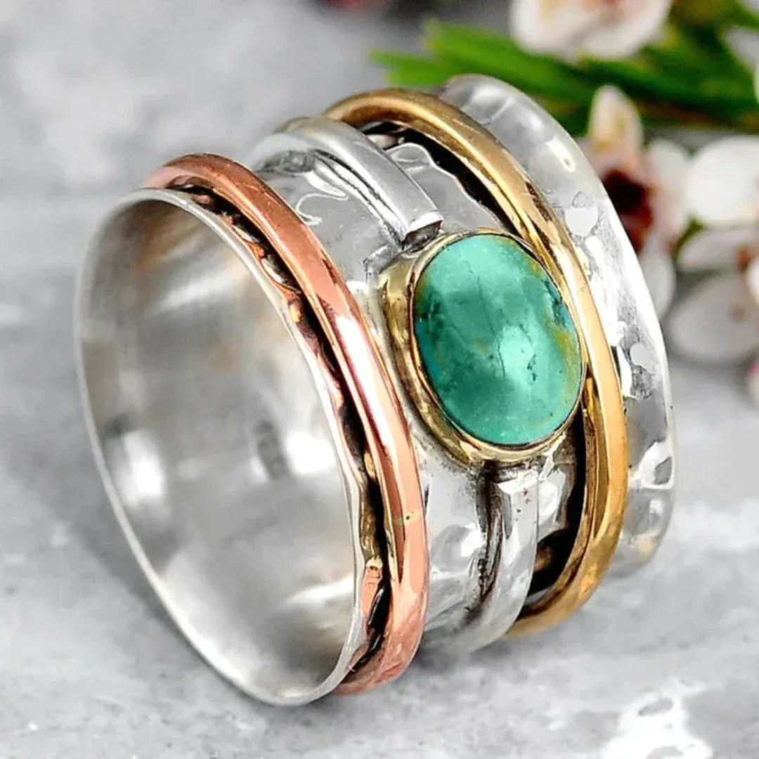 Coco - Vintage Turquoise Ring - MABEL LONDON