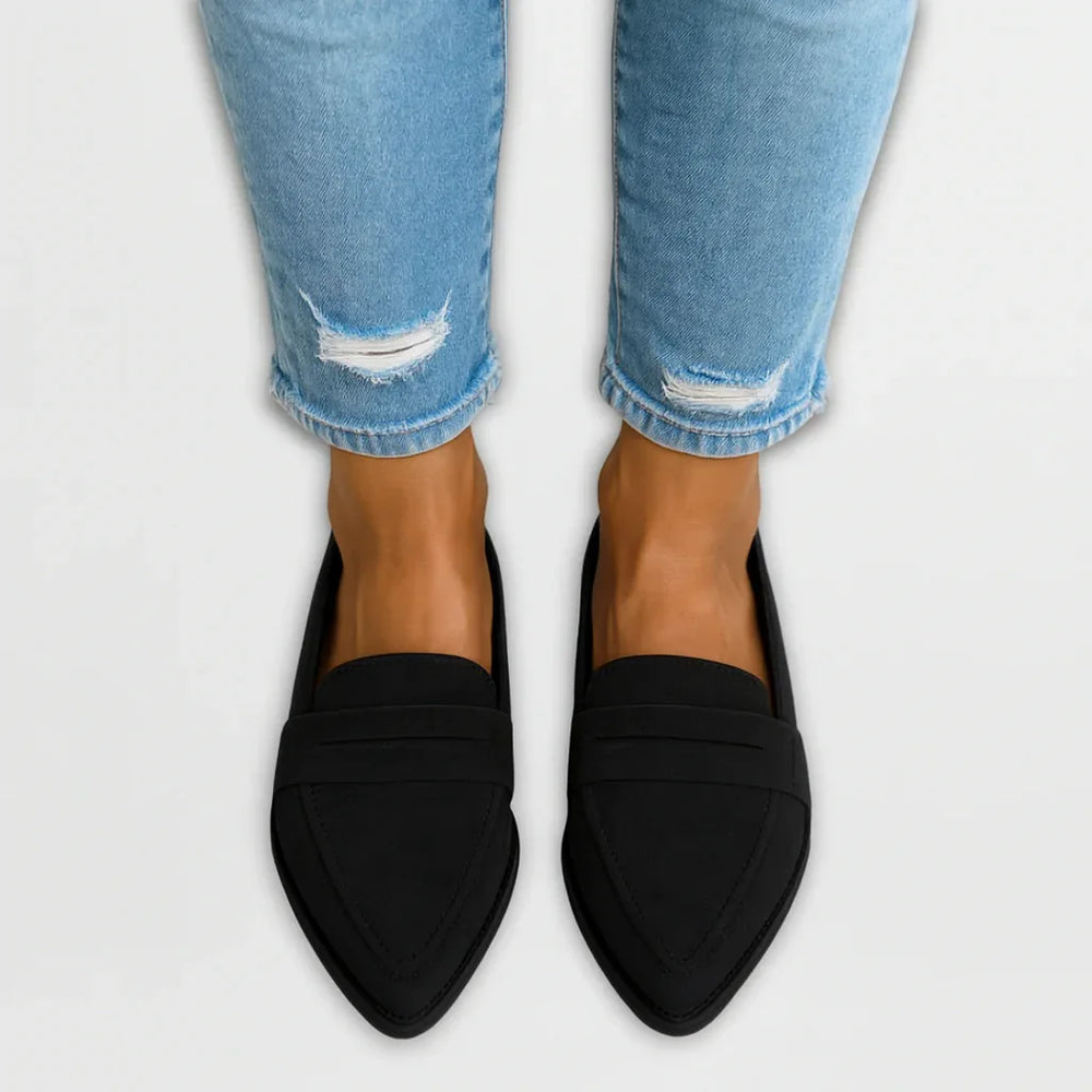 Margot - Suede Comfort Loafers - MABEL LONDON