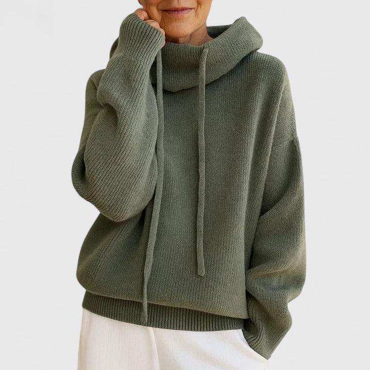 Marie | Cozy Knit Hoodie - MABEL LONDON