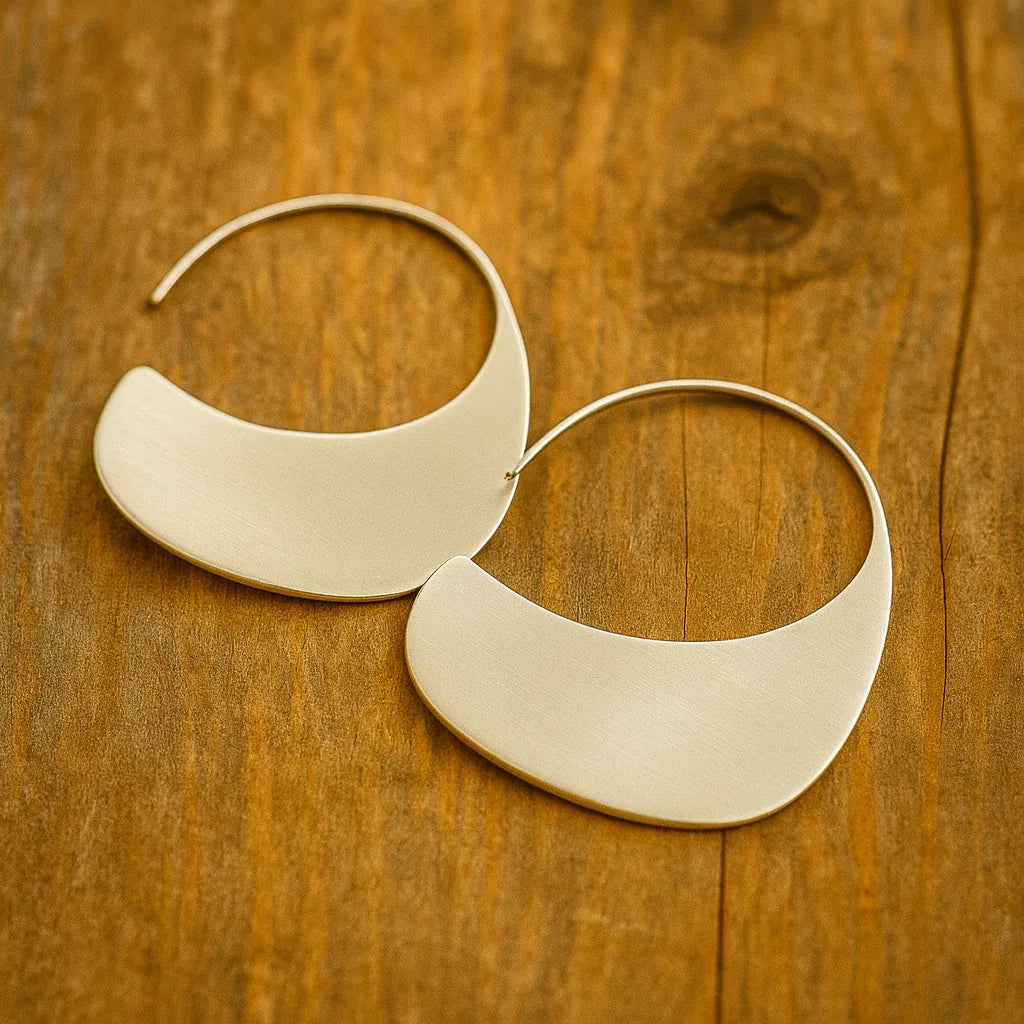 Vintage Worn Silver Earrings - MABEL LONDON