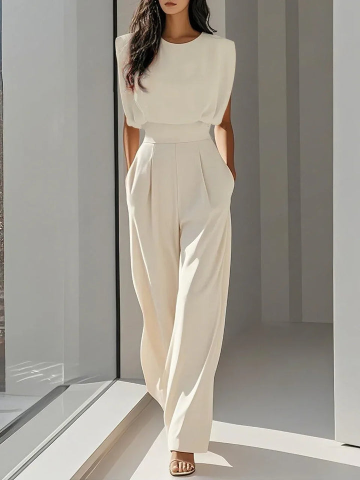 PAQUITA™ - Elegant Sleeveless Summer Jumpsuit - MABEL LONDON