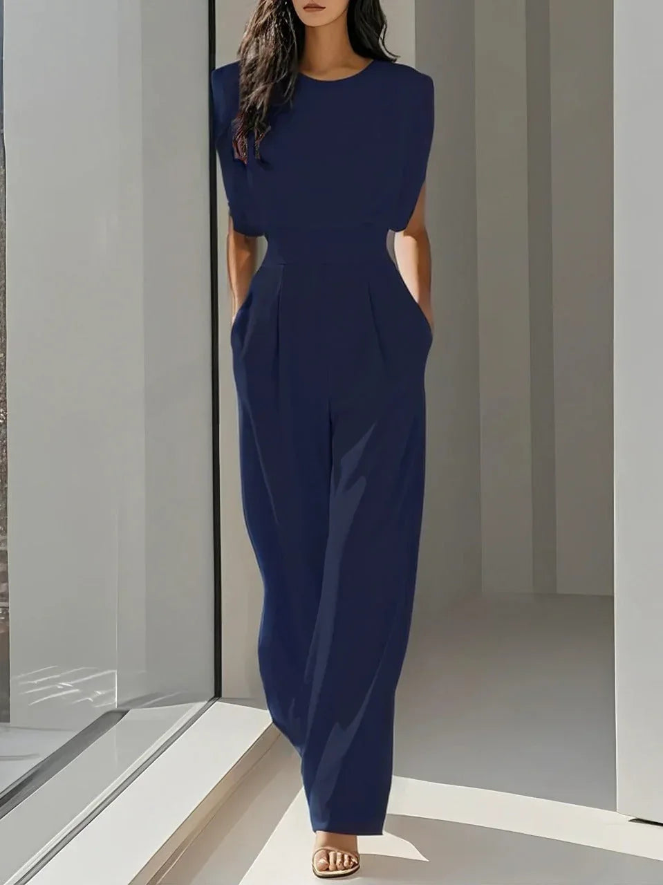 PAQUITA™ - Elegant Sleeveless Summer Jumpsuit - MABEL LONDON